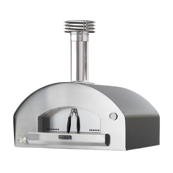 Fontana Forni Mangiafuoco Pizza Oven Dual Fuel Countertop Anthracite ovens for pizza