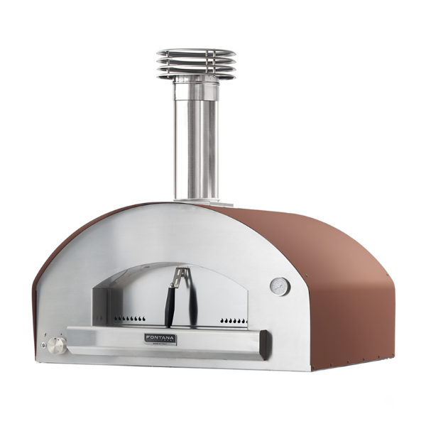 Fontana Forni Mangiafuoco Pizza Oven Dual Fuel Countertop Rosso ovens for pizza