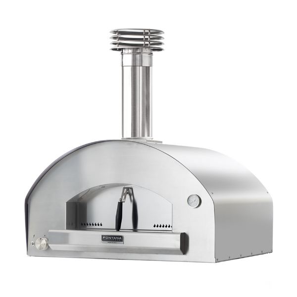 Fontana Forni Mangiafuoco Pizza Oven Dual Fuel Countertop Stainless Steel ovens for pizza