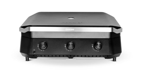 Cozze® G-800 plancha with lid and 3 gas burners, 7.5 kW