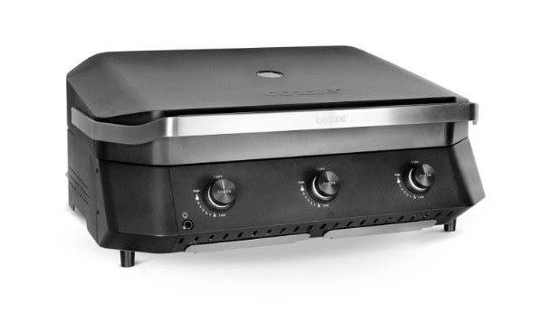 Cozze® G-800 plancha with lid and 3 gas burners, 7.5 kW