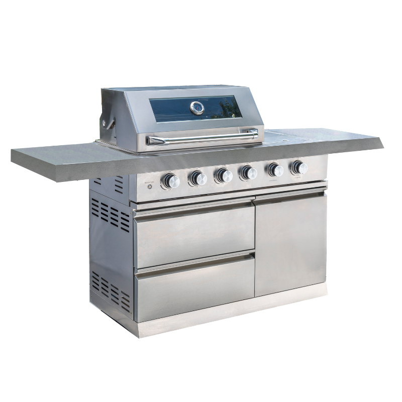 Norfolk Grills Absolute 400 Outdoor Kitchen BBQ 4 Burner with Side Burner