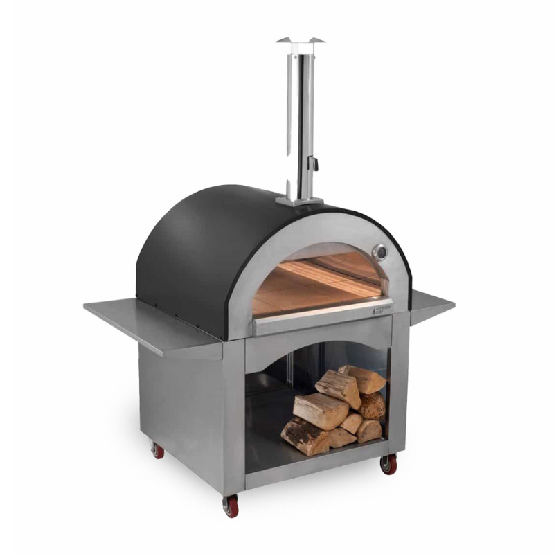 Alfresco Chef Milano Wood Fired Pizza Oven Red