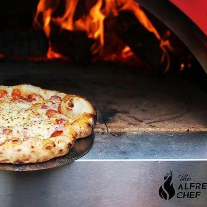 Alfresco Chef Milano Wood Fired Pizza Oven Red