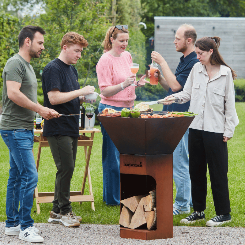 Barbecook Nestor Original Wood Fired BBQ Corten Steel