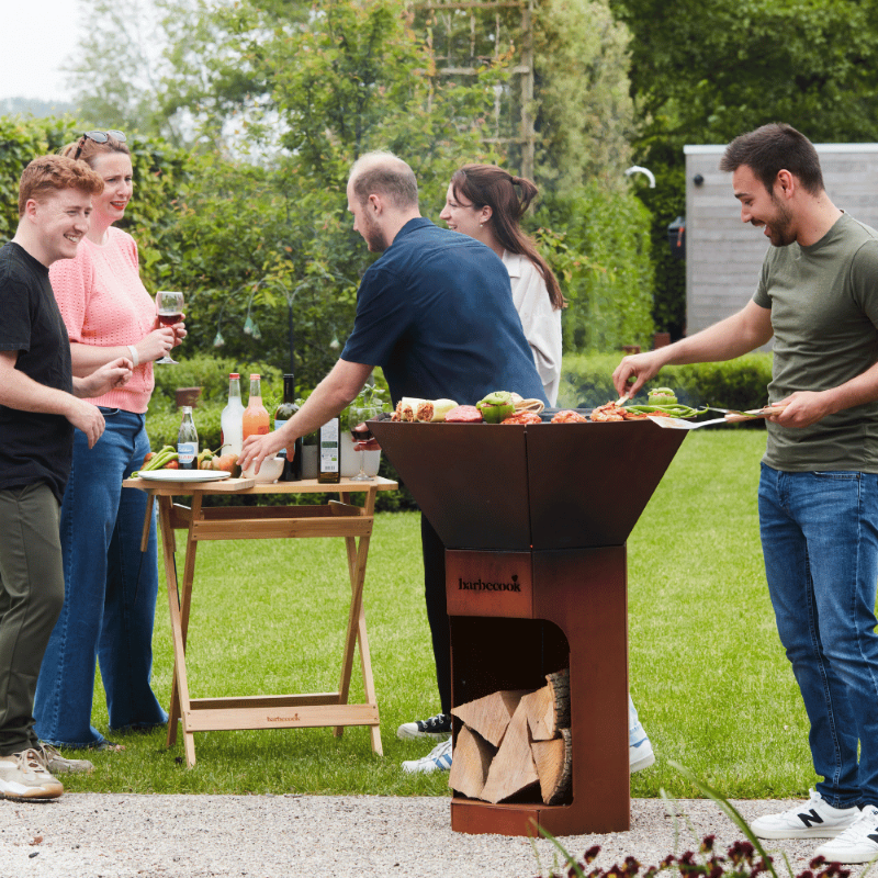 Barbecook Nestor Original Wood Fired BBQ Corten Steel