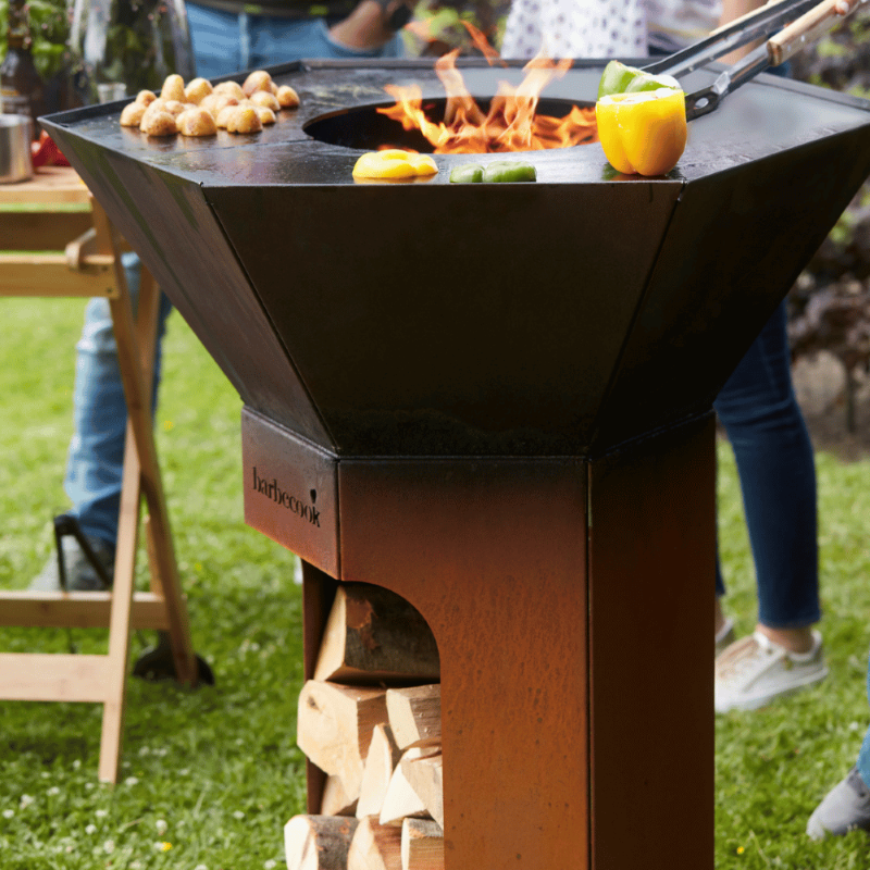 Barbecook Nestor Original Wood Fired BBQ Corten Steel