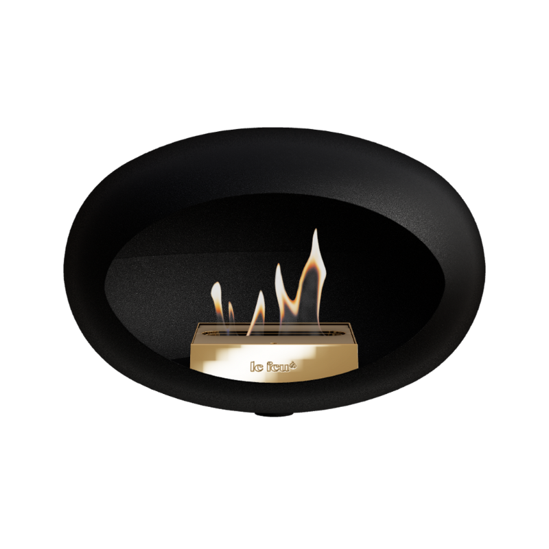 Le Feu Black Wall Mounted Bioethanol Burner
