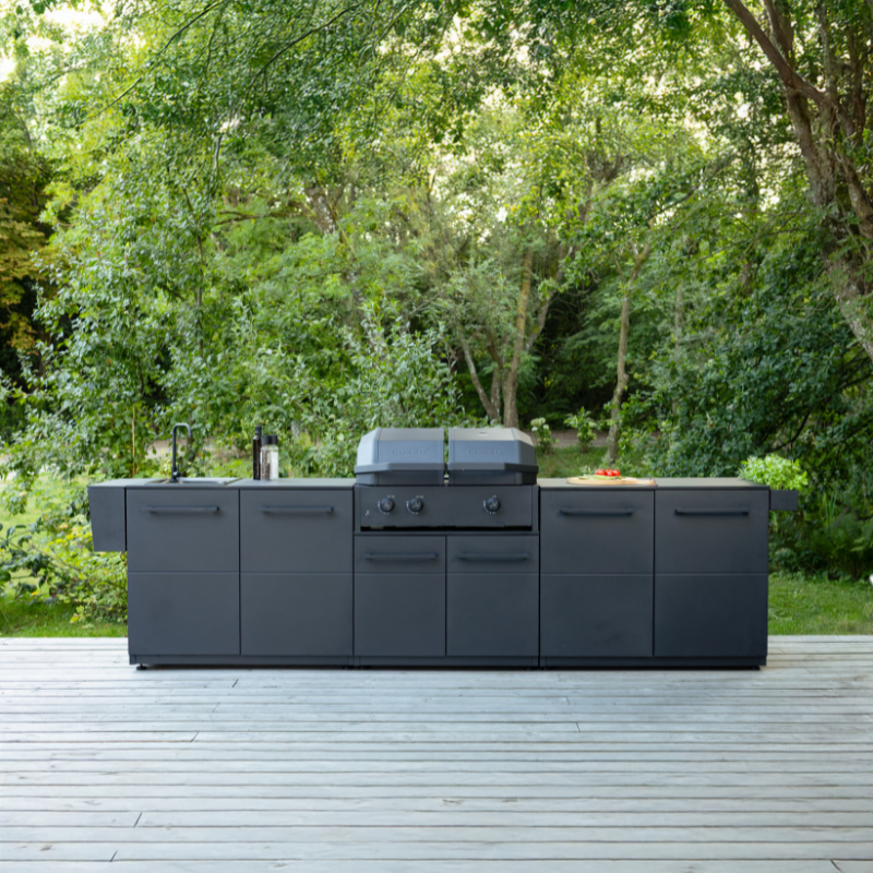 Cozze Elements Outdoor Kitchen 110 Doors Module with Worktop