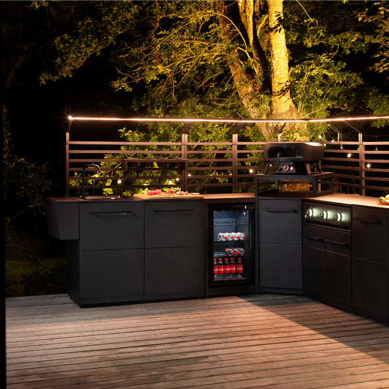 Cozze Elements Outdoor Kitchen 110 Doors Module with Worktop