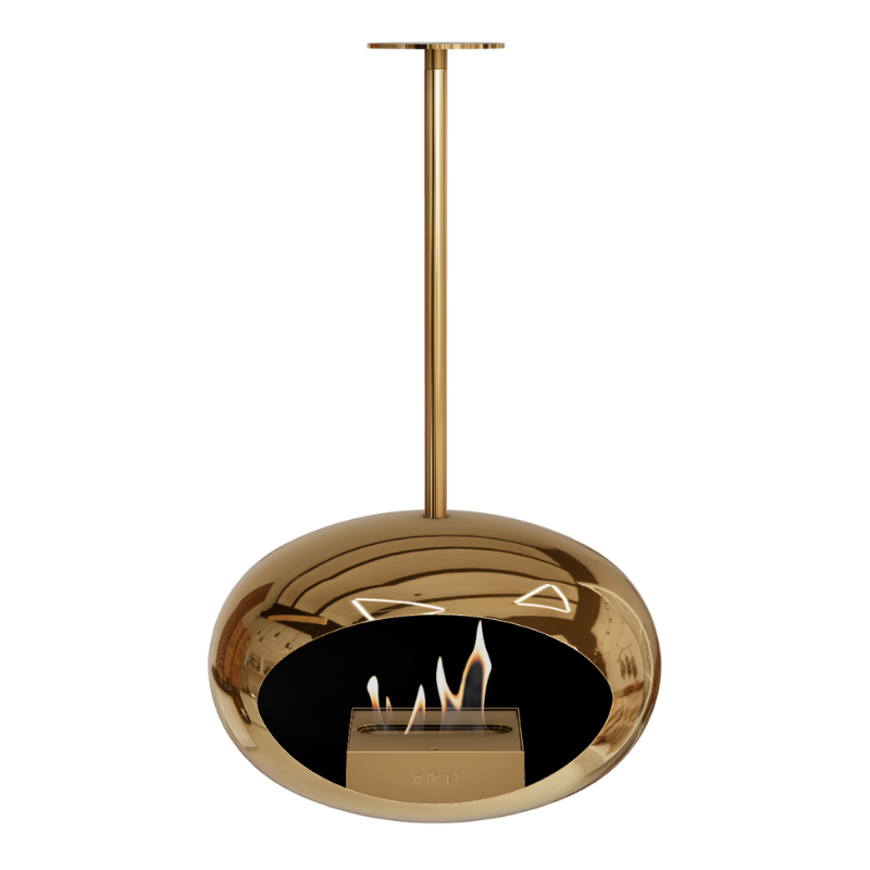 Le Feu Chromed Rose Gold Sky Bioethanol Burner