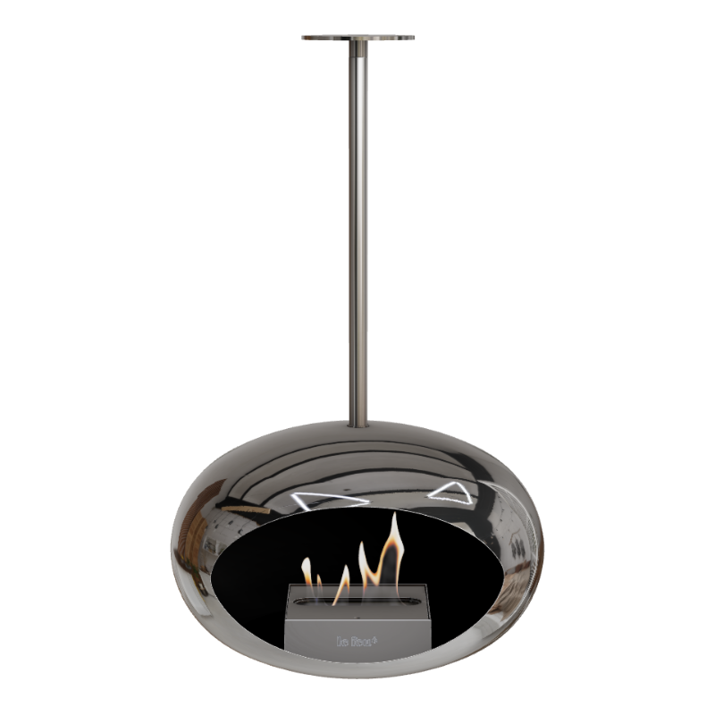 Le Feu Chromed Silver Sky Bioethanol Burner