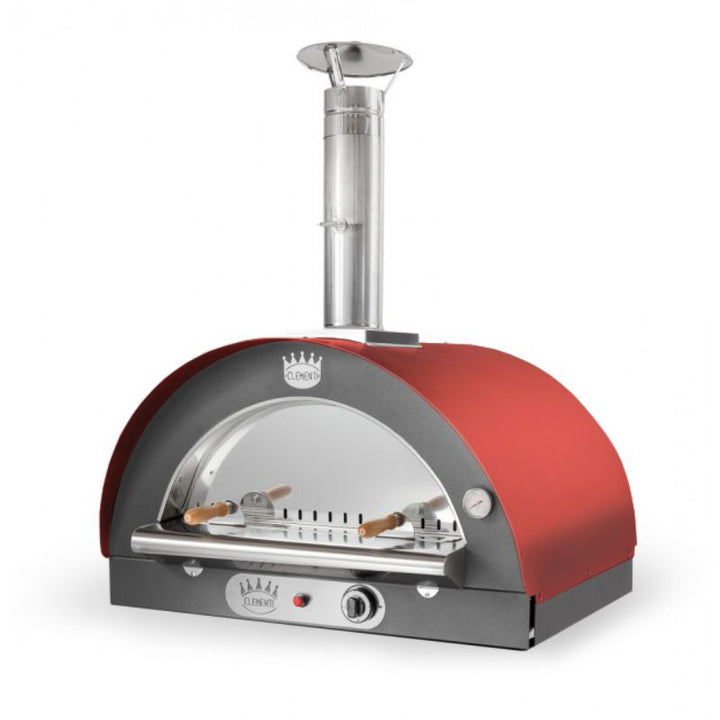 Clementi Family Gas Fired Pizza Oven 80 x 60 Red
