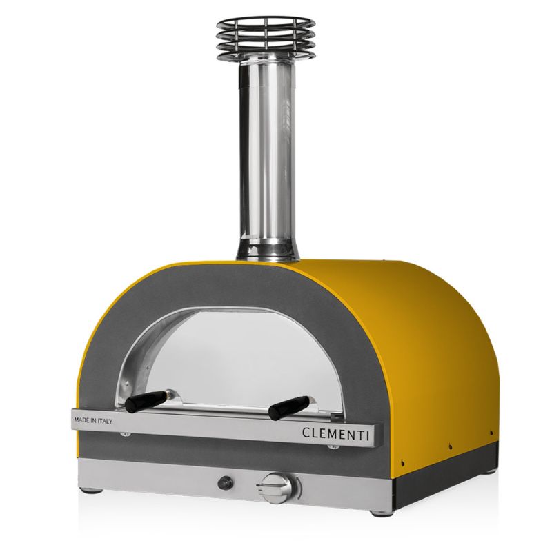 Clementi Gold Pizza Oven Gas Fired 100 x 80 Mustard