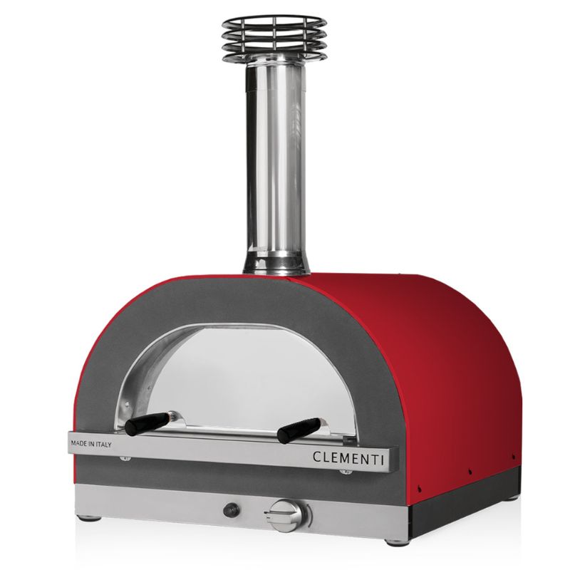 Clementi Gold Pizza Oven Gas Fired 100 x 80 Red