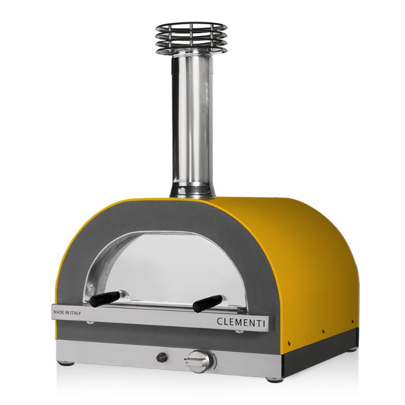 Clementi Gold Pizza Oven Gas Fired 80 x 60 Mustard