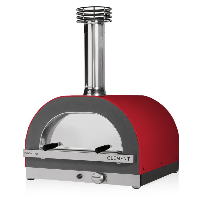 Clementi Gold Pizza Oven Gas Fired 80 x 60 Red