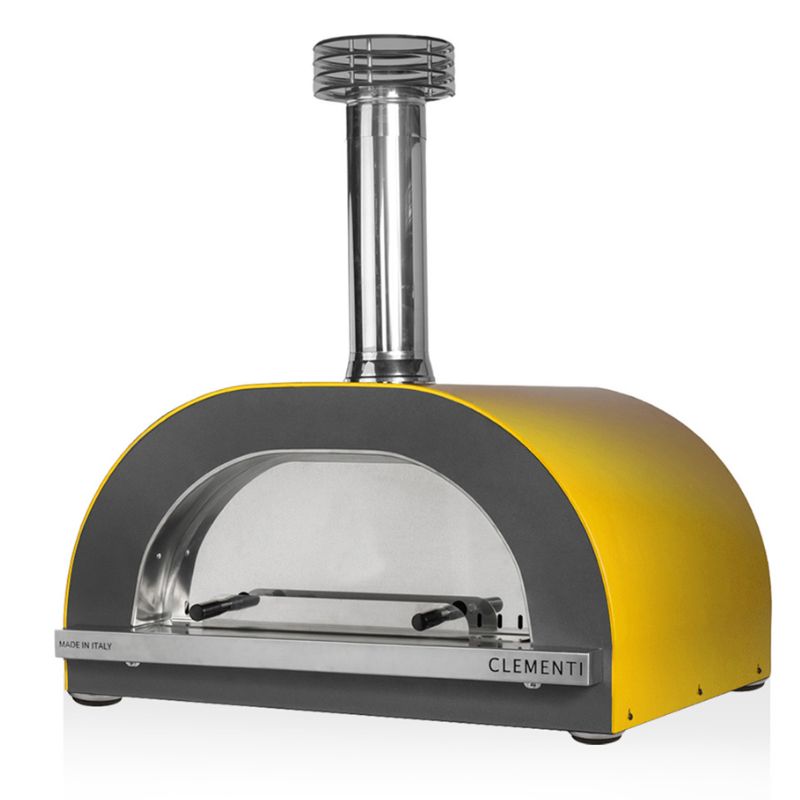 Clementi Gold Wood Fired Pizza Oven 100 x 80 Mustard