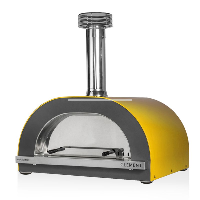 Clementi Gold Wood Fired Pizza Oven 60 x 60 Mustard