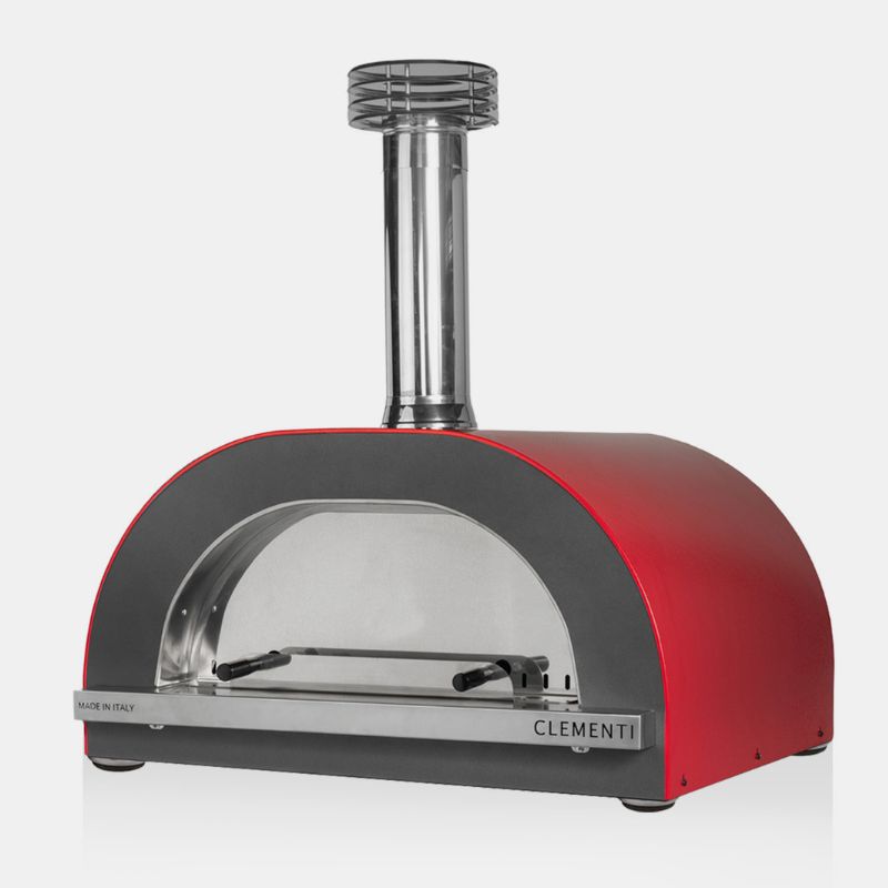 Clementi Gold Wood Fired Pizza Oven 60 x 60 Red