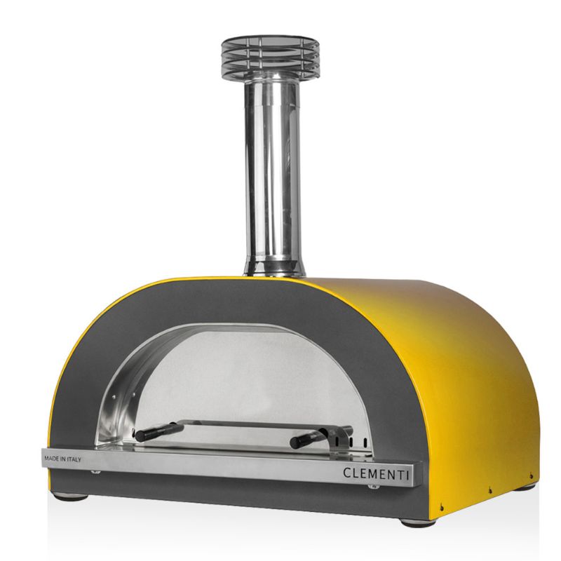 Clementi Gold Wood Fired Pizza Oven 80 x 60 Mustard