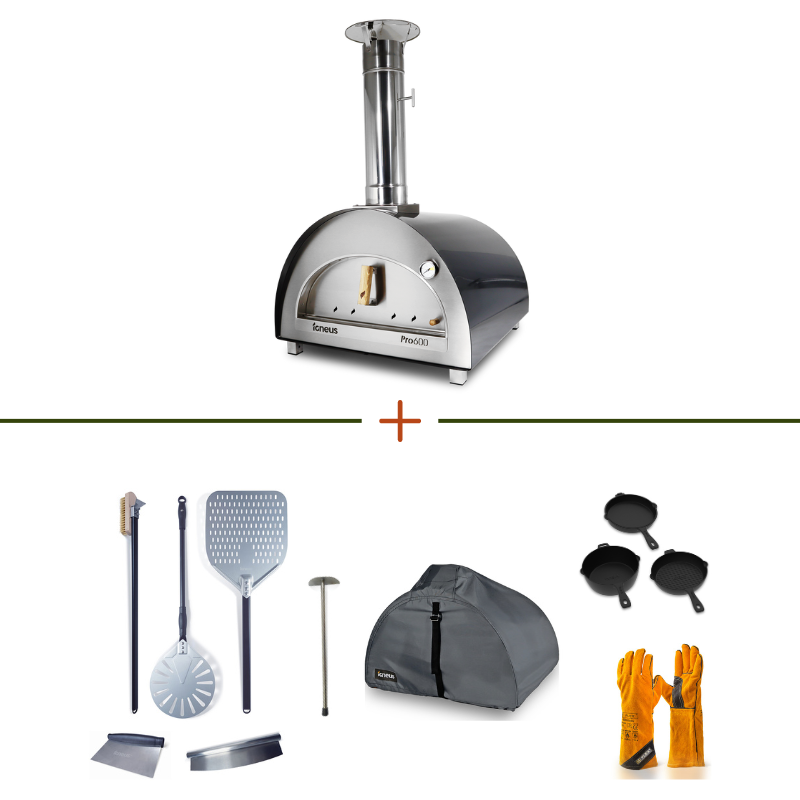 Igneus Pro600 Wood Fired Pizza Oven & Accessories Premium Bundle
