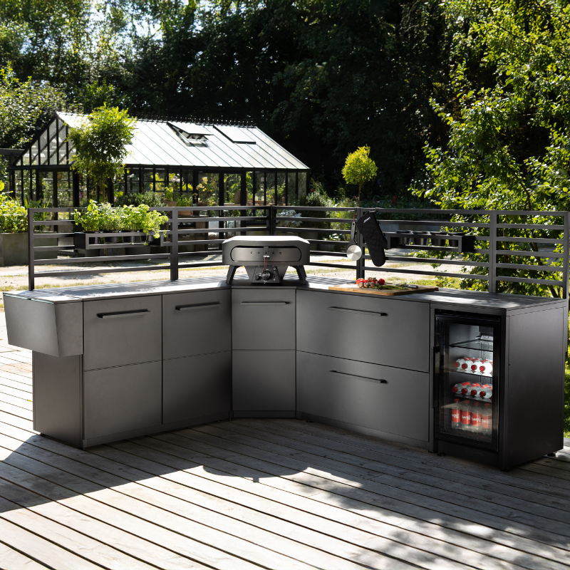 Cozze Elements Outdoor Kitchen Corner Module with Worktop