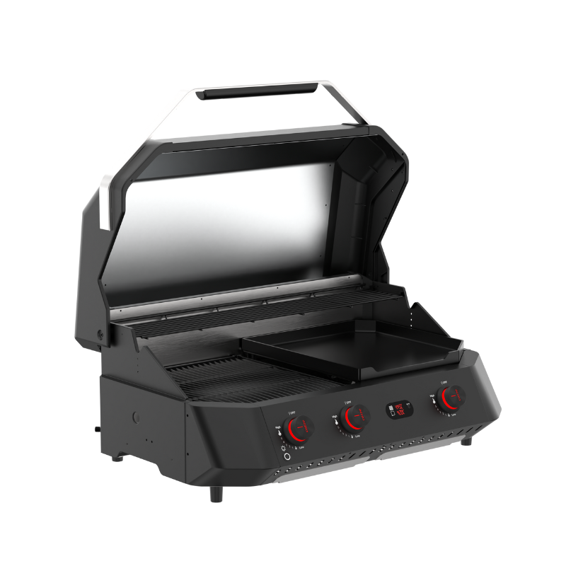 Cozze G800 COMB0 3 Gas Burner Plancha Grill