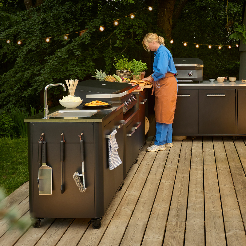 Cozze Outdoor Kitchen 90 Stand for BBQ With Storage