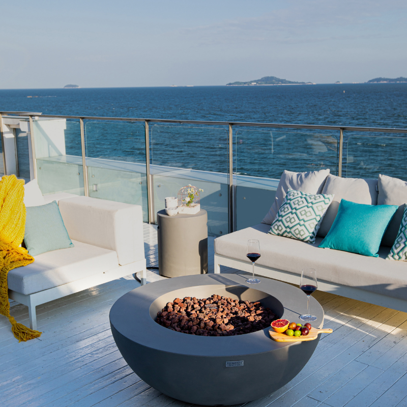 Elementi Lunar Bowl Fire Pit (Model OFG101LG)