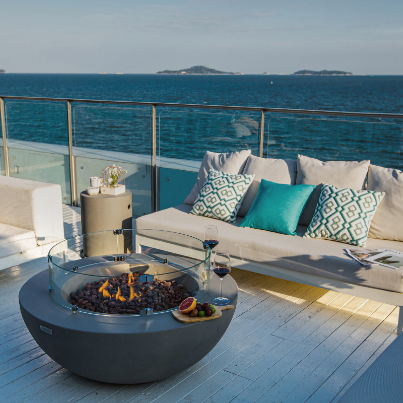 Elementi Lunar Bowl Fire Pit (Model OFG101LG)
