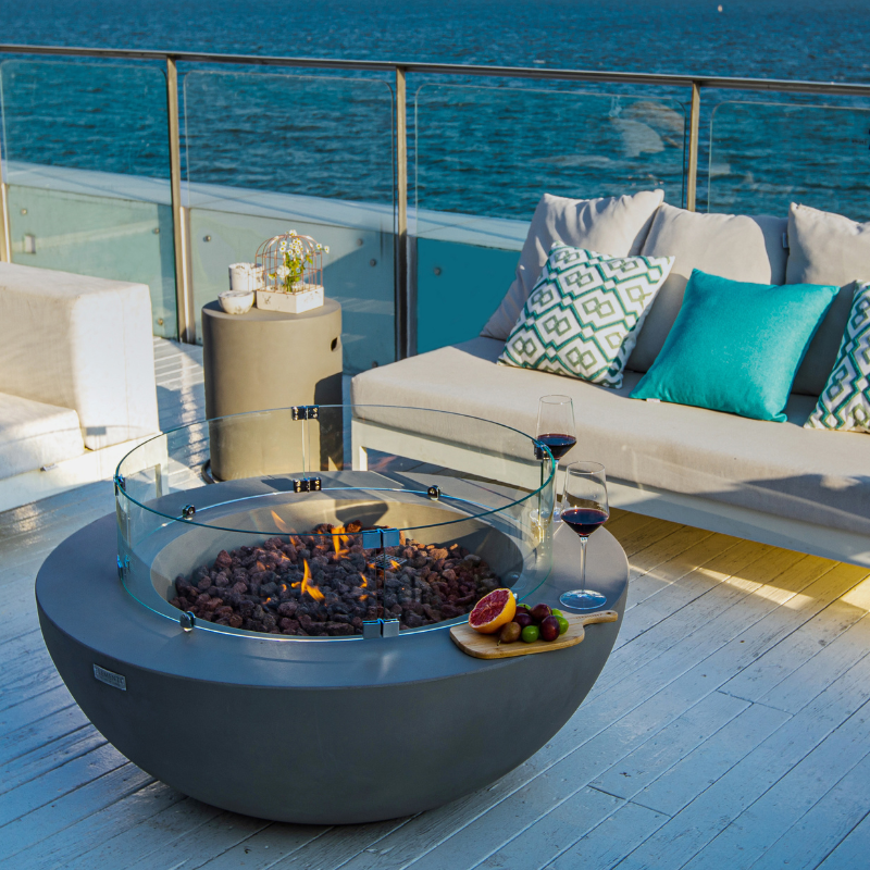 Elementi Lunar Bowl Fire Pit (Model OFG101LG)