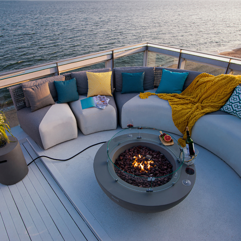 Elementi Lunar Bowl Fire Pit (Model OFG101LG)