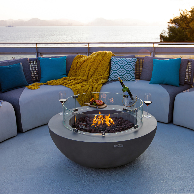 Elementi Lunar Bowl Fire Pit (Model OFG101LG)