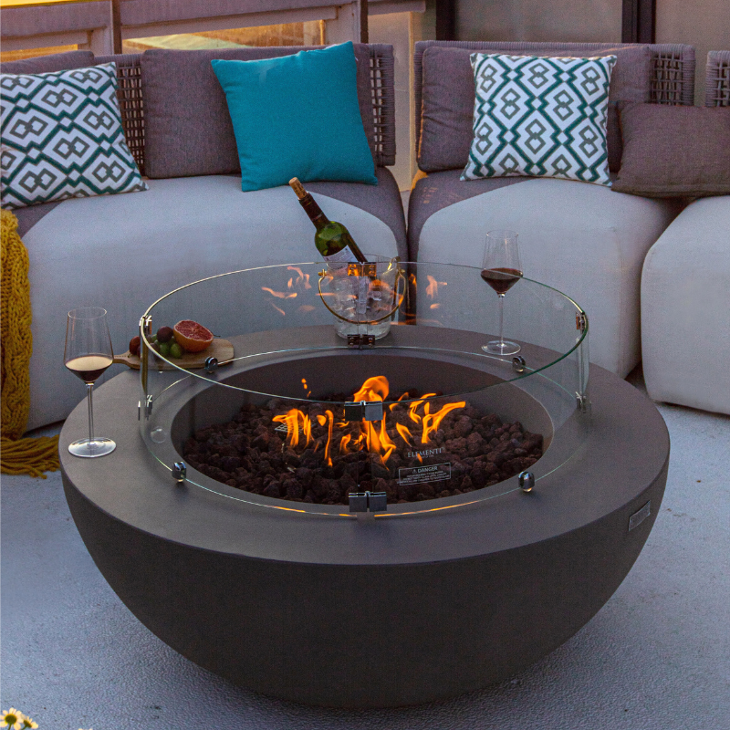 Elementi Lunar Bowl Fire Pit (Model OFG101LG)