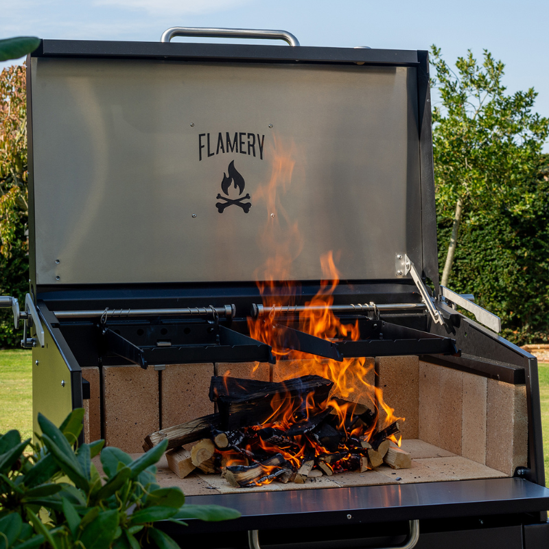 Flamery Small Asado PRO.1.1 With Stand Outdoor Wood Fired Barbecue