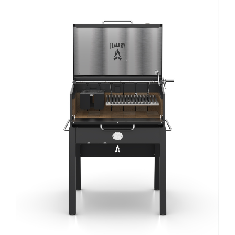 Flamery Small Asado PRO.1.1 With Stand Outdoor Wood Fired Barbecue