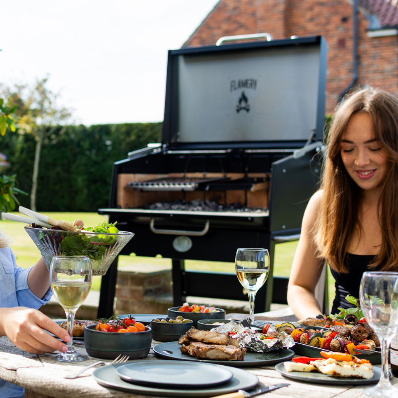 Flamery Small Asado PRO.1.1 With Stand Outdoor Wood Fired Barbecue
