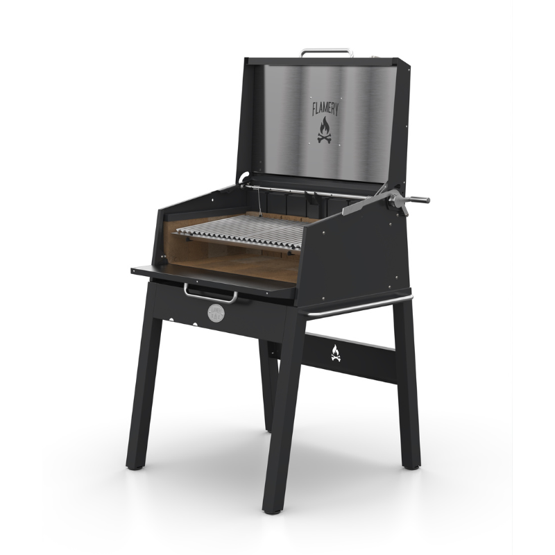 Flamery Small Asado PRO.1.1 With Stand Outdoor Wood Fired Barbecue