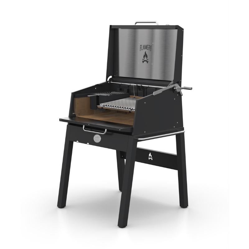 Flamery Small Asado PRO.1.1 With Stand Outdoor Wood Fired Barbecue