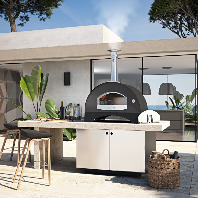 Fontana Forni Amalfi Wood Fired Build In Pizza Oven