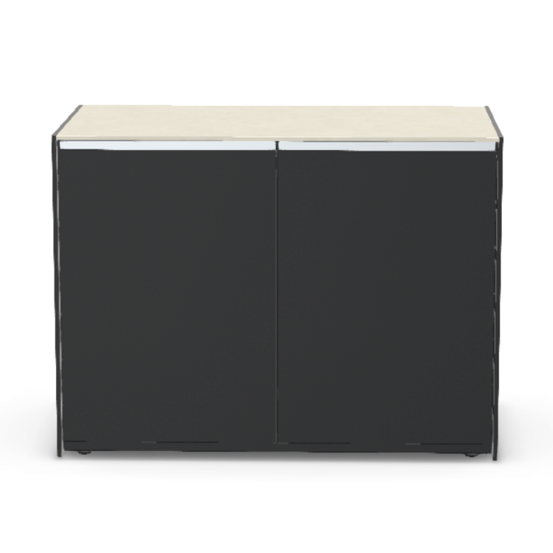 Fontana Forni Ignes Outdoor Modular Kitchen - 4 Burner Gas BBQ, Fridge, 24 Inch Kamado & Double Door Plus Storage