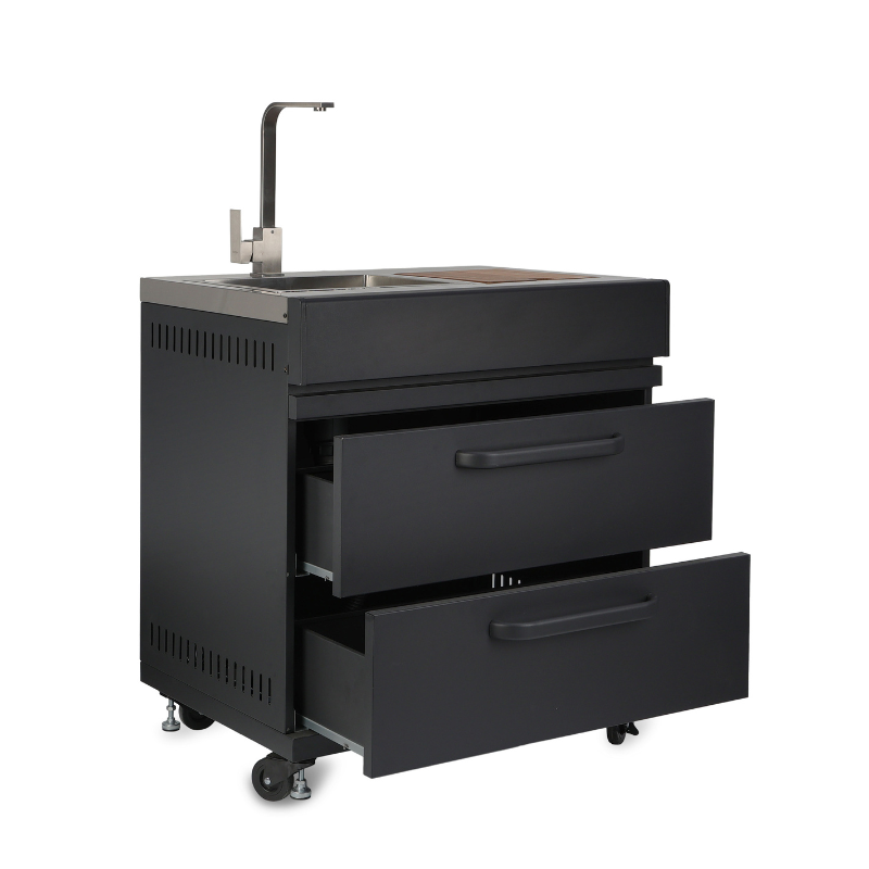 GRLLR Modular Outdoor Kitchen - Stove Unit, Sink Unit and Fridge Unit