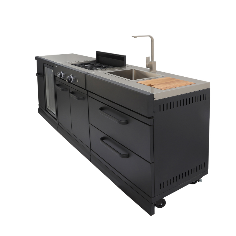 GRLLR Modular Outdoor Kitchen - Stove Unit, Sink Unit and Fridge Unit