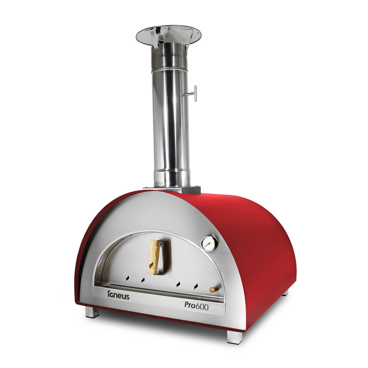 Igneus Pro 600 Pizza Oven Wood Fired Commercial Red