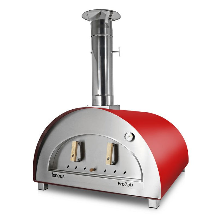 Igneus Pro 750 Pizza Oven Wood Fired Commercial Red