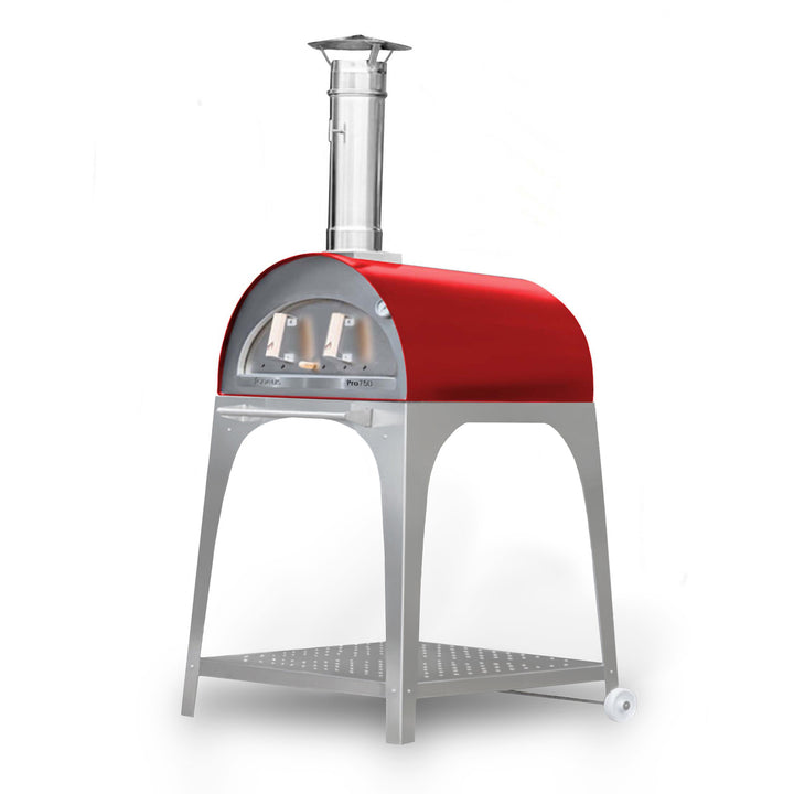 Igneus Pro 750 Pizza Oven Wood Fired Commercial Red with Stand