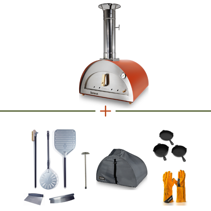 Igneus Classico Wood Fired Pizza Oven & Accessories Premium Bundle