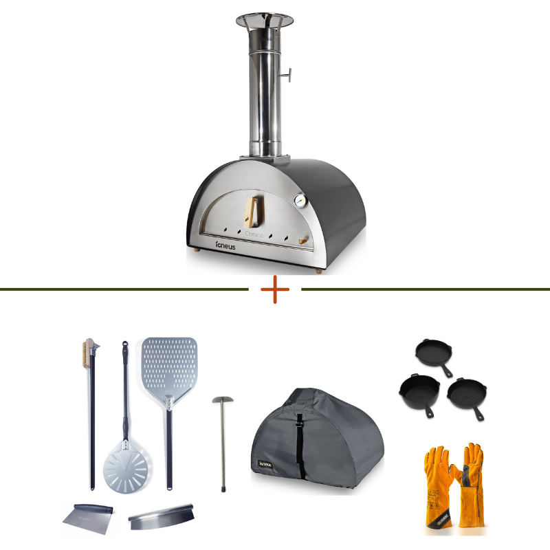 Igneus Classico Wood Fired Pizza Oven & Accessories Premium Bundle