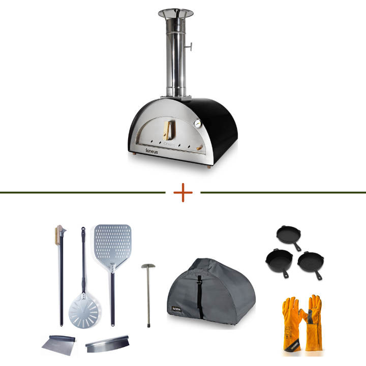 Igneus Classico Wood Fired Pizza Oven & Accessories Premium Bundle